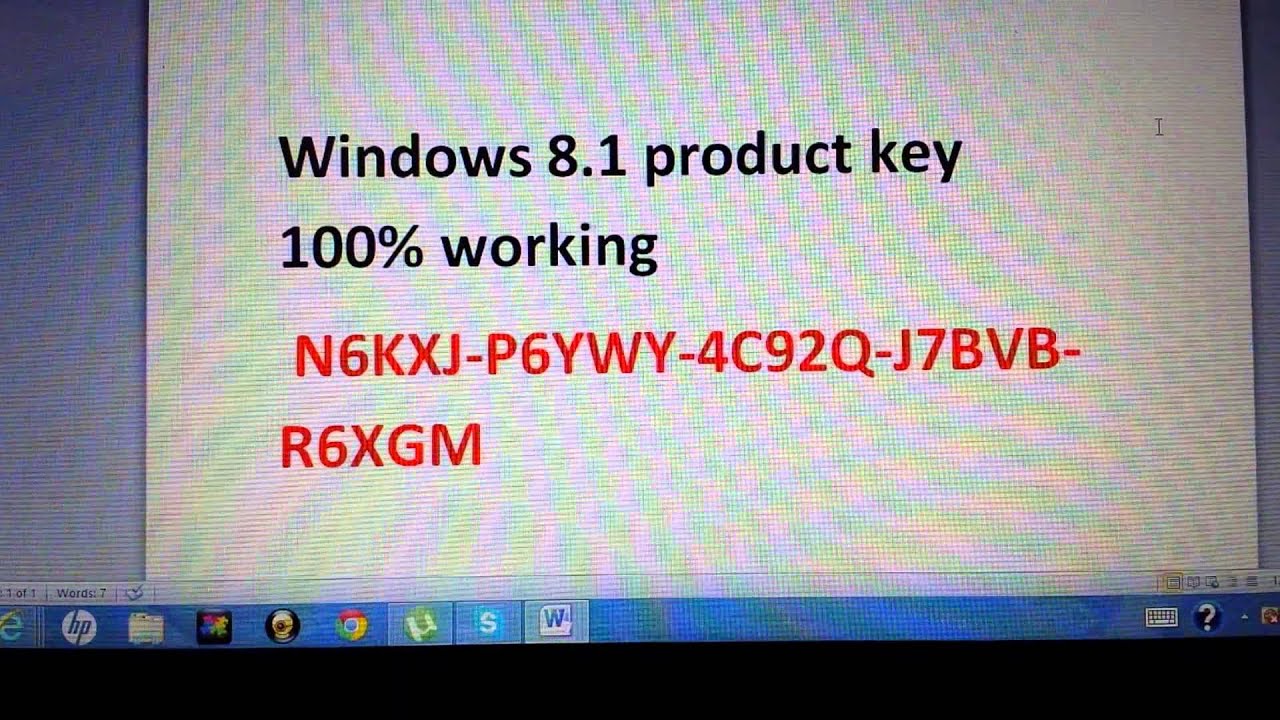 Windows 8.1 serial key free download